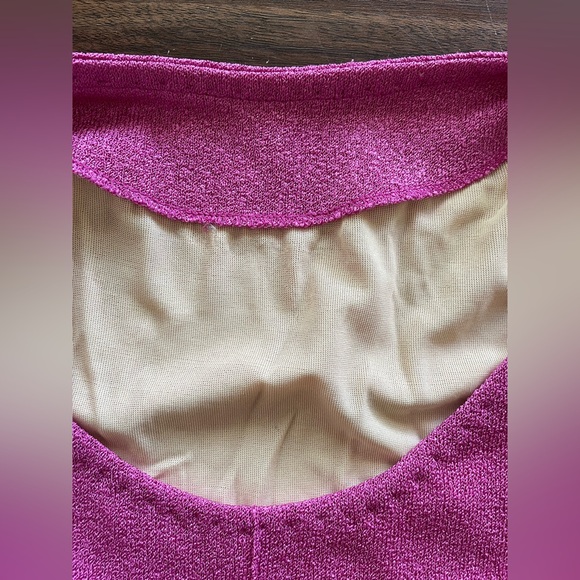 Vintage Knit Pink Shift Dress - Picture 6 of 6